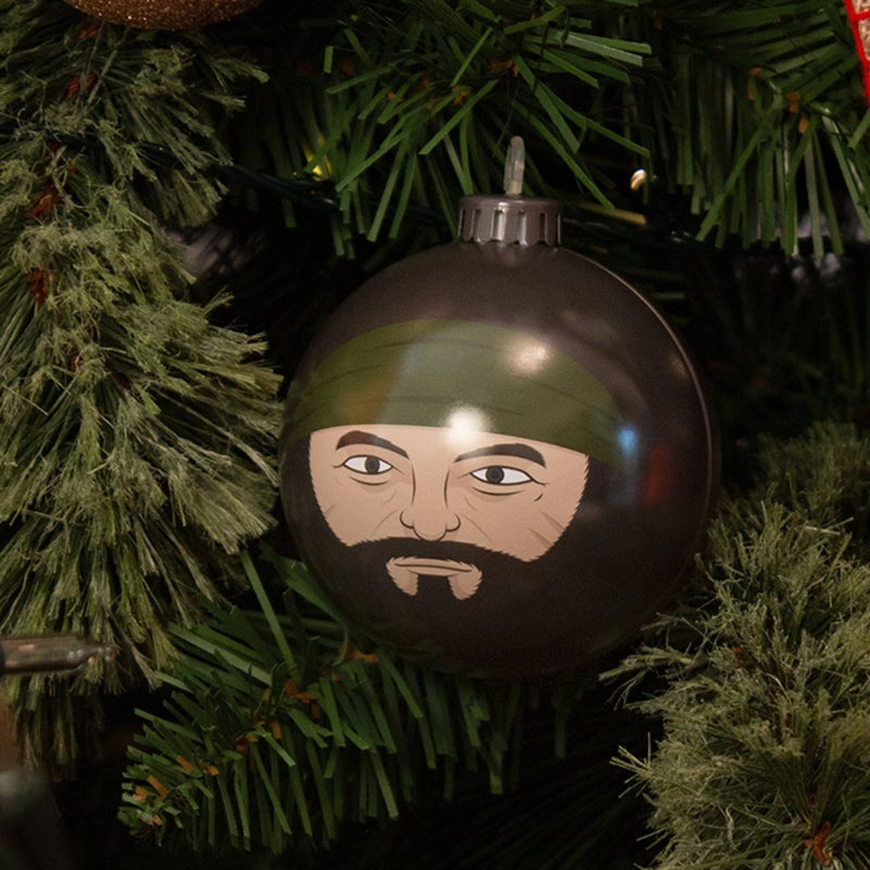 Numskull Bauble Heads Official Destiny 2 The Drifter Christmas Tree Decoration Ornament - Black Tin Metal Christmas Bauble Ball Hanging D  cor - Image 4